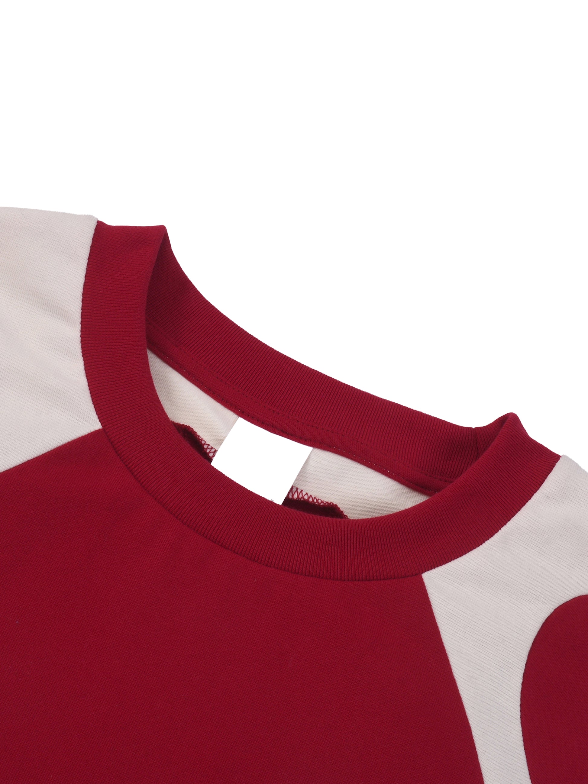 Next Up Performance Contrast Panel Cotton T-Shirt (Wavy Design)
